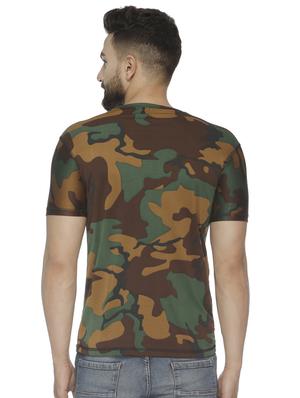 brown camouflage print t-shirt - 16676051 - Standard Image - 2