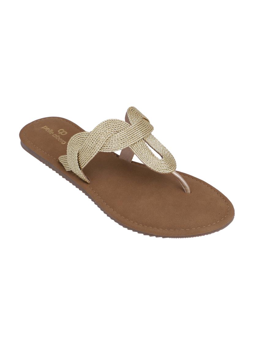 gold slippers flip flops - 16676845 - Zoom Image - 1
