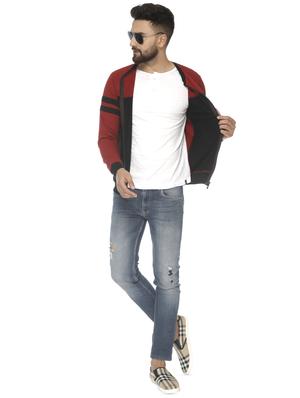 black color block casual jacket - 16676918 - Standard Image - 4