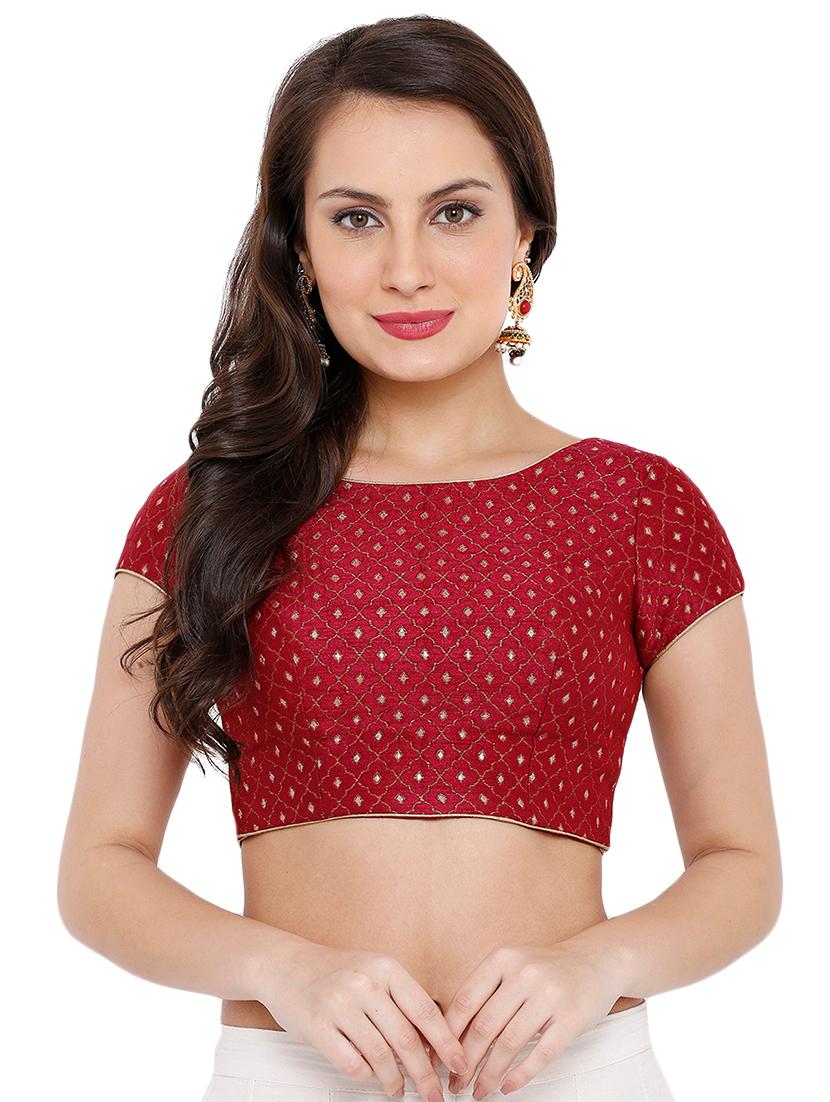 back detail printed blouse - 16676936 - Zoom Image - 1