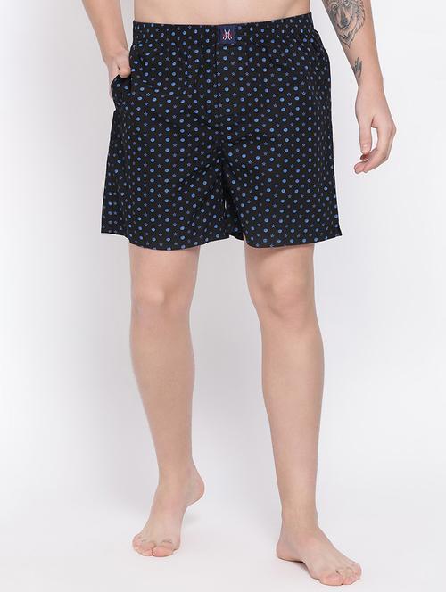 black printed boxer - 16676985 - Standard Image - 1