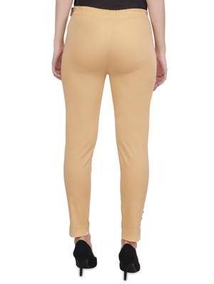 button detail hem flat front trouser - 16677018 - Standard Image - 4