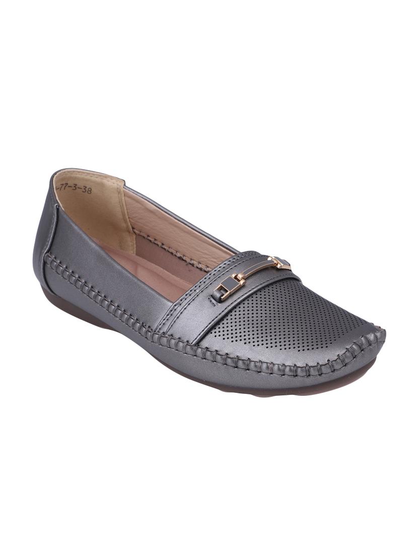 grey slip on loafers - 16677046 - Zoom Image - 1