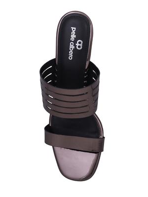 brown slip on sandals - 16677062 - Standard Image - 4