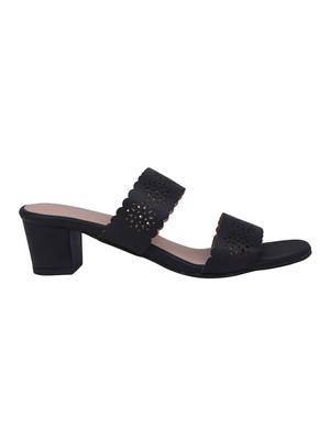 black slip on sandals - 16677066 - Standard Image - 2