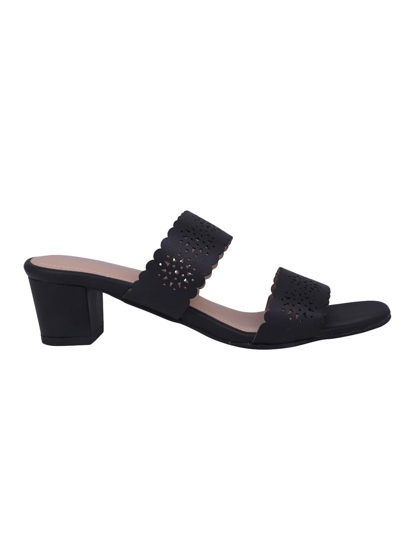 black slip on sandals - 16677066 - Zoom Image - 2
