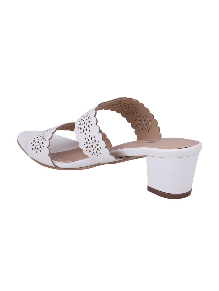 white slip on sandals - 16677067 - Zoom Image - 3