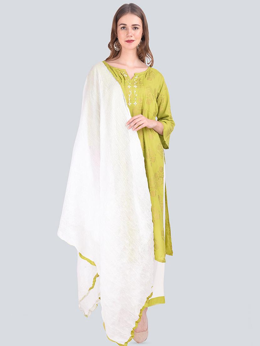 foil printed kurta palazzo suit set - 16677544 - Zoom Image - 1