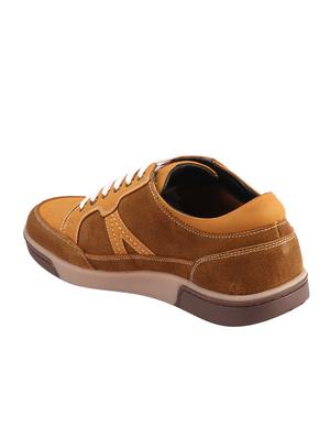brown suede lace up sneakers - 16677657 - Standard Image - 3