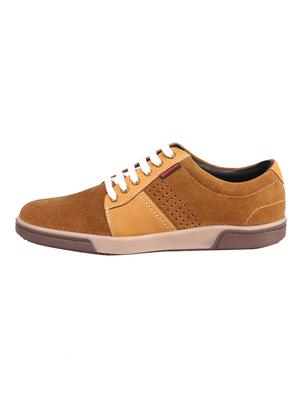 brown suede lace up sneakers - 16677660 - Standard Image - 2