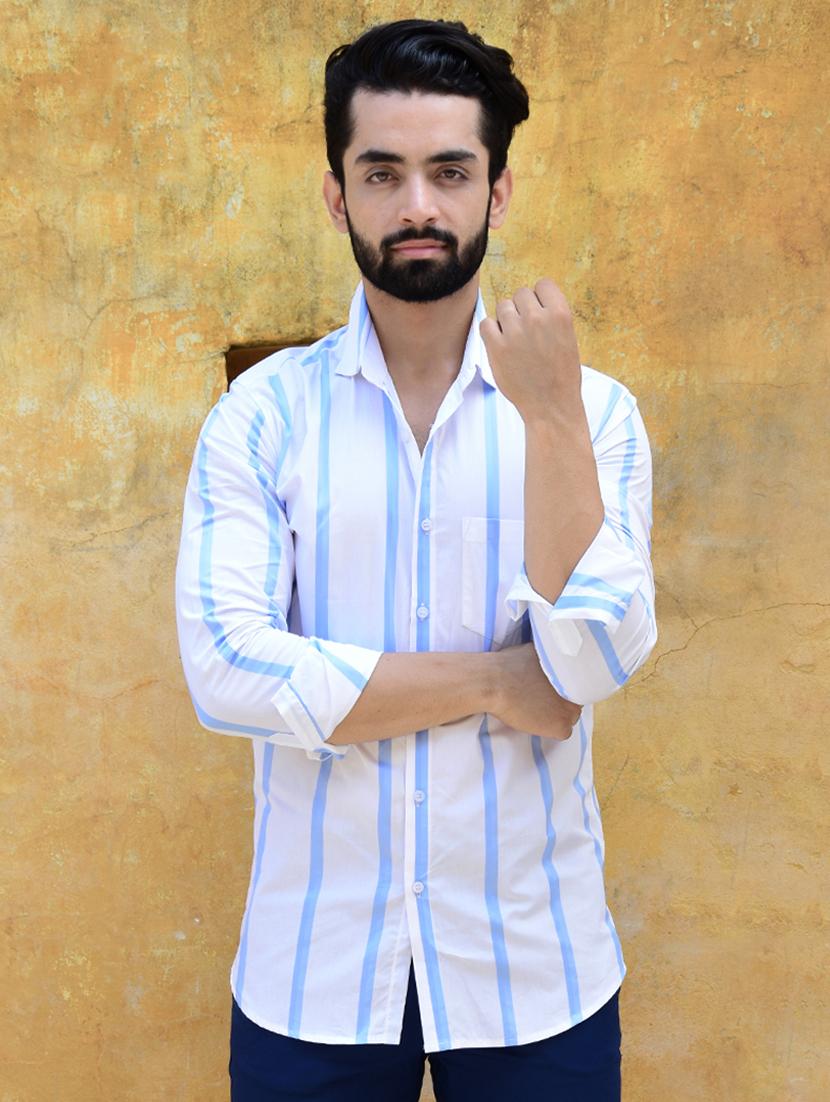 white striped casual shirt - 16677943 - Zoom Image - 1