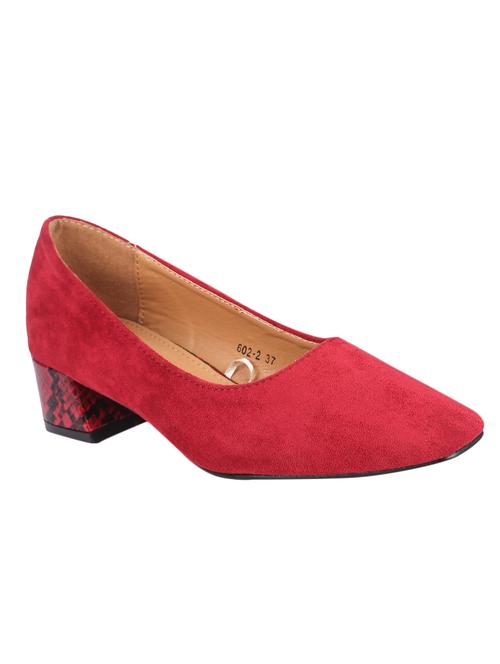 maroon slip on pumps - 16678018 - Very Small Image - 1