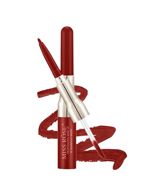 miss rose lipliner plus matte finish lip color shade#15 - 16678244 - Standard Image - 1