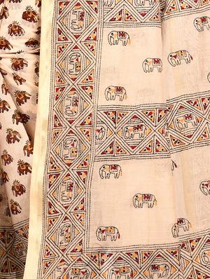 tant handloom saree with blouse - 16678296 - Standard Image - 3