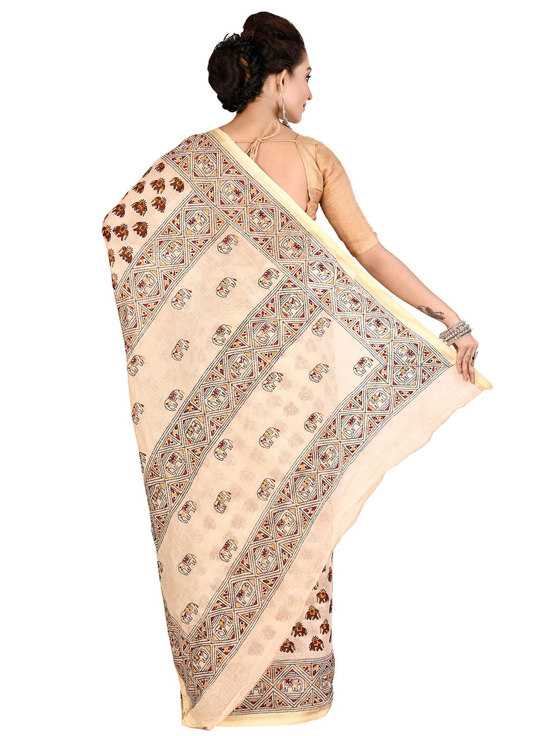tant handloom saree with blouse - 16678296 - Zoom Image - 2