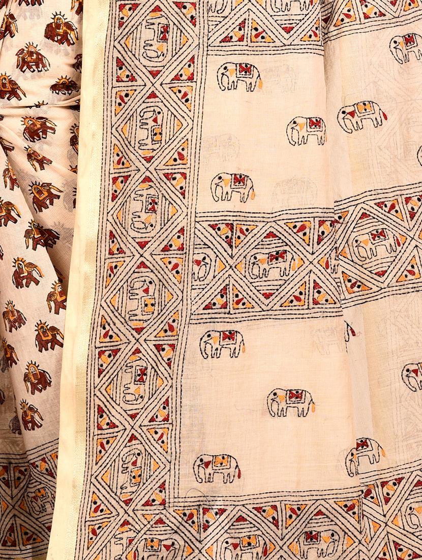 tant handloom saree with blouse - 16678296 - Zoom Image - 3