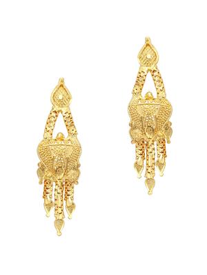 gold metal necklaces and earring - 16678807 - Standard Image - 3