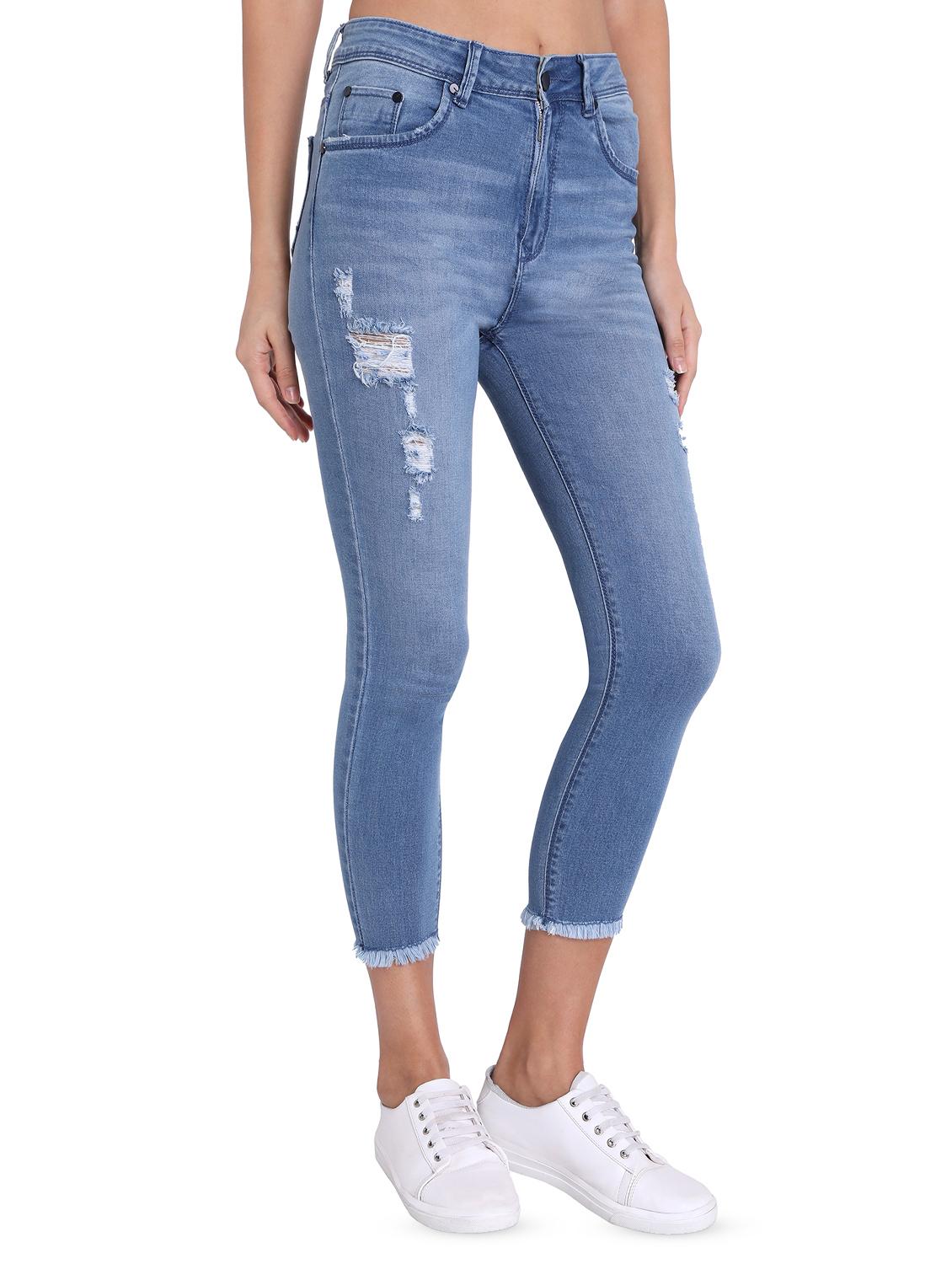 high rise distressed jean - 16679371 - Zoom Image - 1