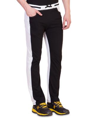 black color block track pants - 16679372 - Standard Image - 2