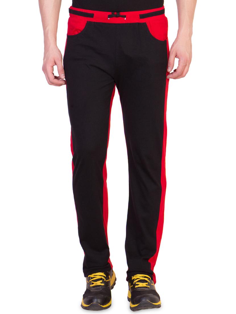 black color block track pants - 16679373 - Zoom Image - 1