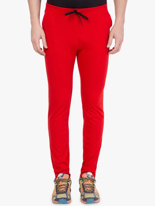 red solid track pants - 16679391 - Standard Image - 1