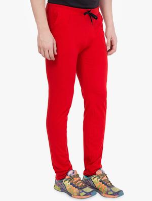 red solid track pants - 16679391 - Standard Image - 2