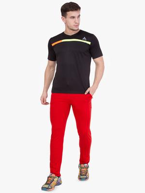 red solid track pants - 16679391 - Standard Image - 4