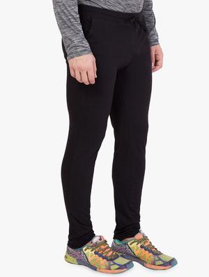 black solid track pant - 16679392 - Standard Image - 2