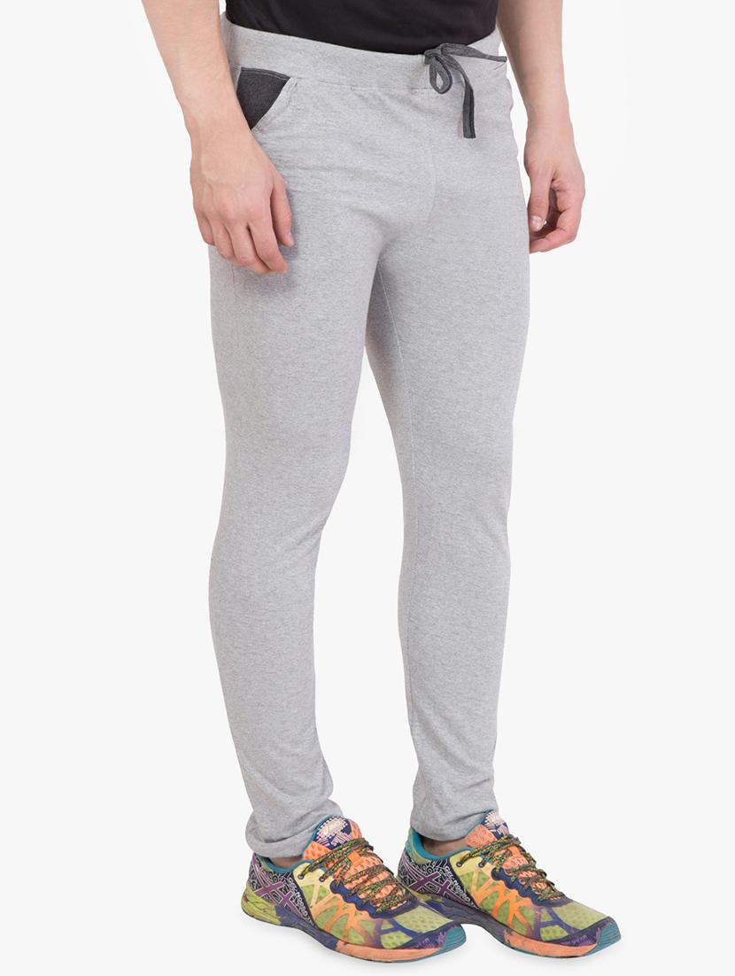 grey solid track pant - 16679393 - Zoom Image - 2