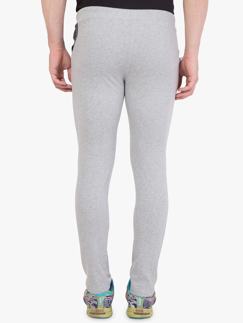 grey solid track pant - 16679393 - Zoom Image - 3