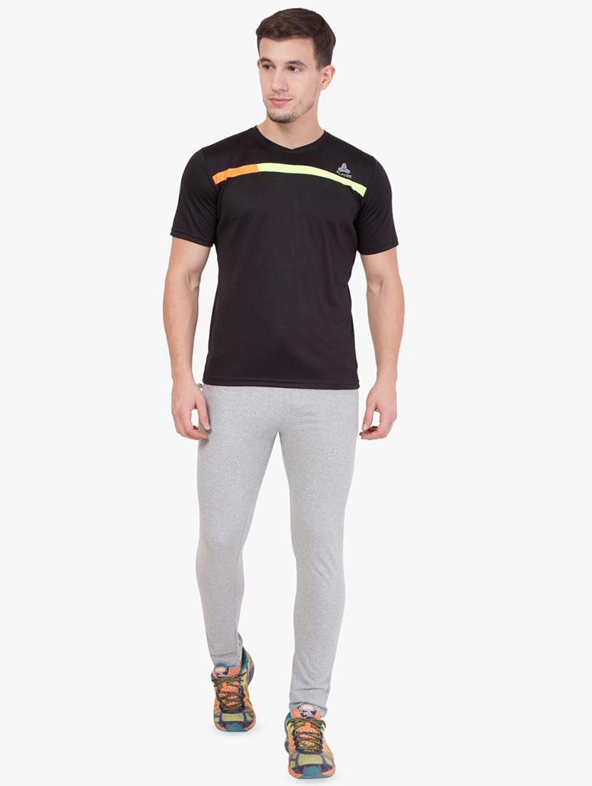 grey solid track pant - 16679393 - Zoom Image - 4