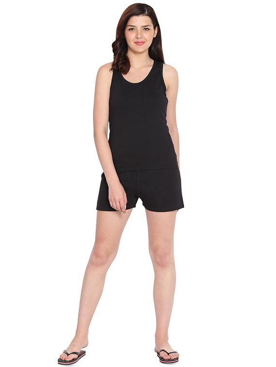 racer back tee with shorts nightwear set - 16679703 - Zoom Image - 4