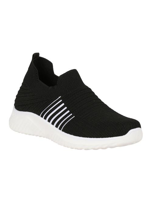 black slip on sports shoes - 16680105 - Standard Image - 1