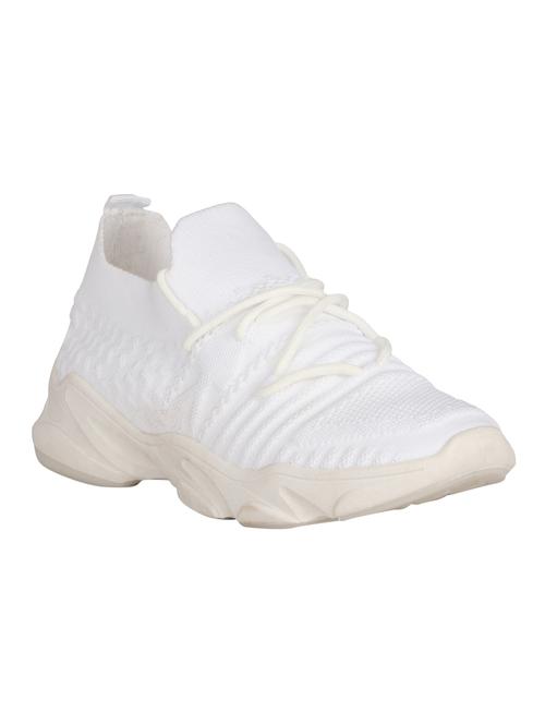 white lace-up sports shoes - 16680107 - Standard Image - 1