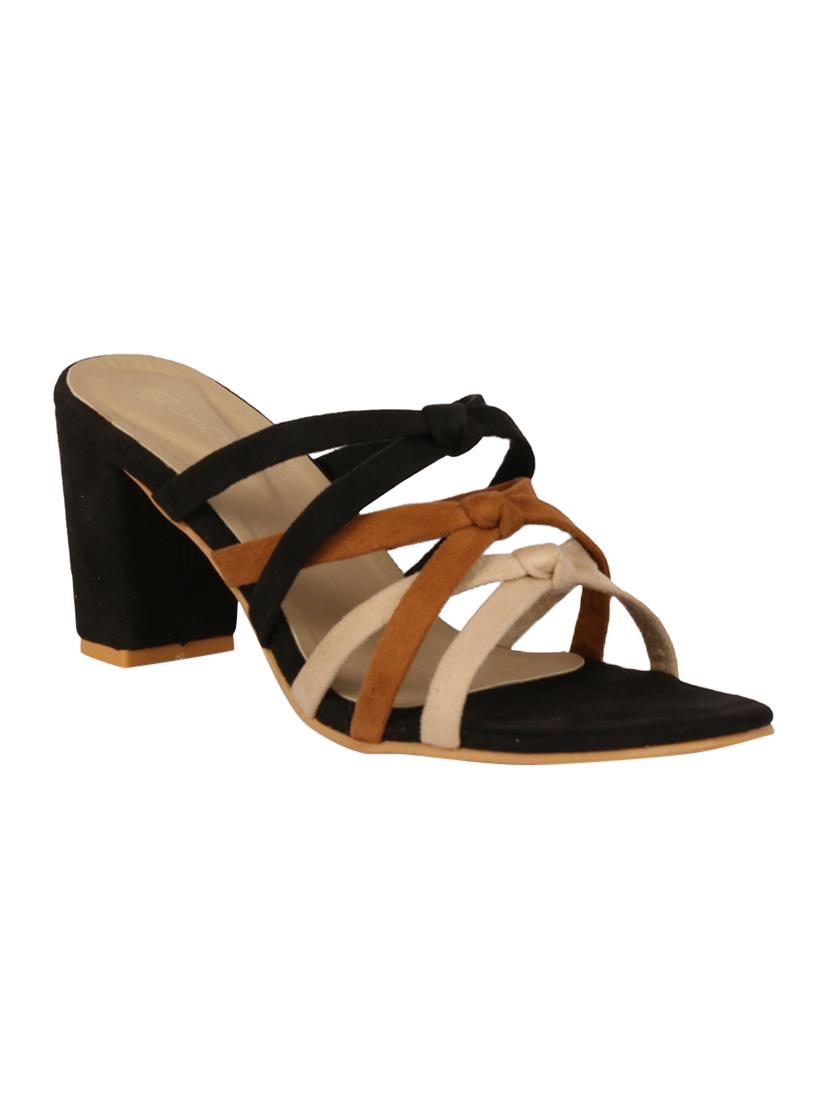 black slip on sandals - 16680136 - Zoom Image - 1