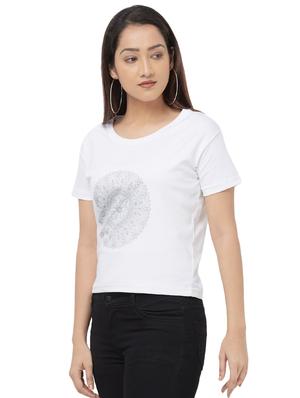 round neck printed tee - 16680206 - Standard Image - 2