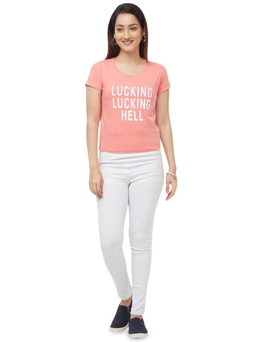 round neck printed tee - 16680210 - Zoom Image - 4