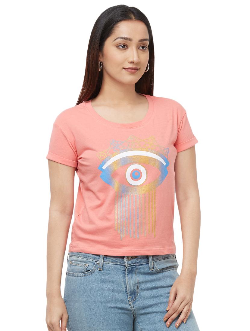 round neck graphic tee - 16680214 - Zoom Image - 1