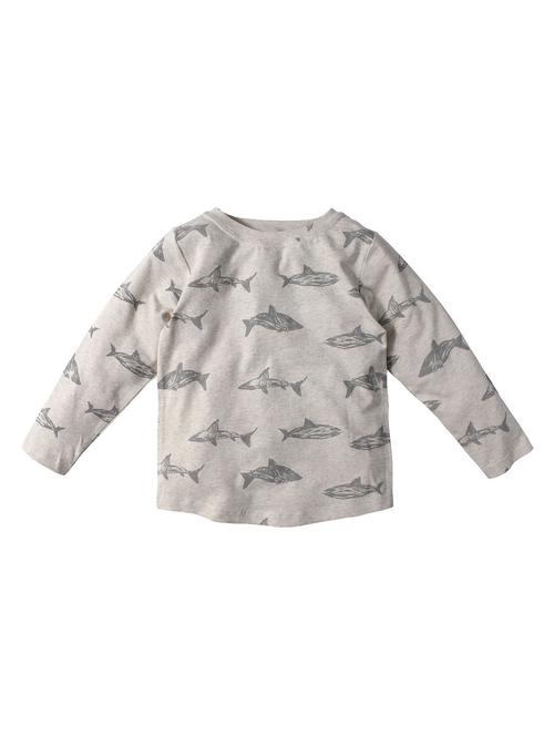 crew neck grey top - 16680279 - Standard Image - 1