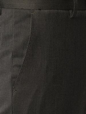 grey textured flat front formal trouser - 16680525 - Standard Image - 5