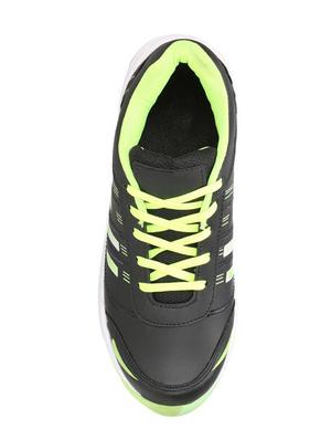 black leather lace up sport shoes - 16680594 - Standard Image - 4