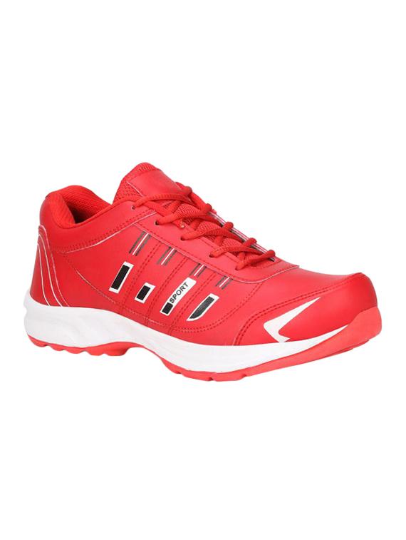 red leather sport shoes - 16680595 - Zoom Image - 1