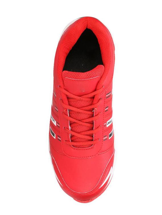 red leather sport shoes - 16680595 - Zoom Image - 4