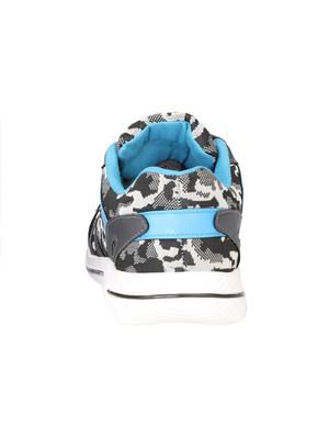 grey fabric lace up sport shoes - 16680602 - Standard Image - 3