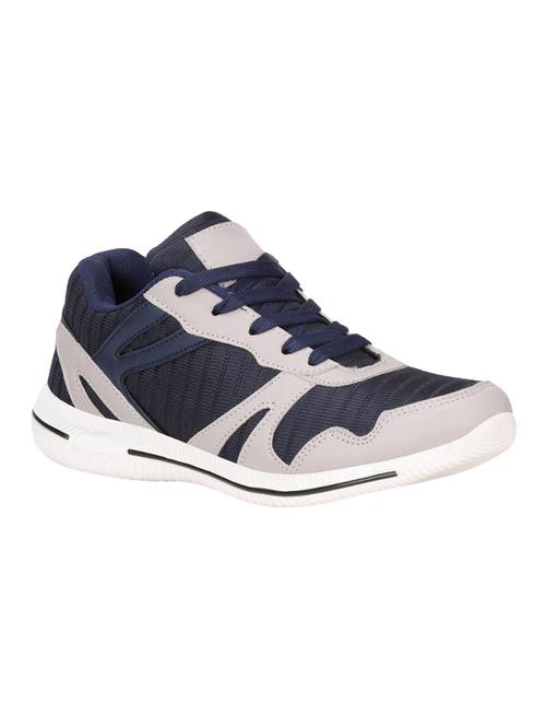 blue fabric lace up sport shoes - 16680603 - Standard Image - 1