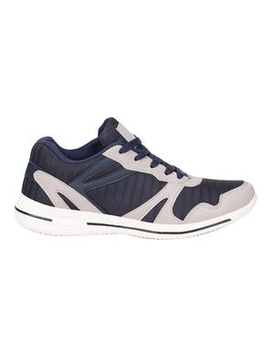 blue fabric lace up sport shoes - 16680603 - Standard Image - 2