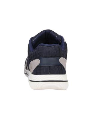 blue fabric lace up sport shoes - 16680603 - Standard Image - 3