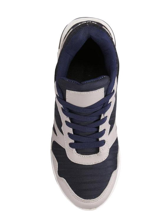 blue fabric lace up sport shoes - 16680603 - Zoom Image - 4