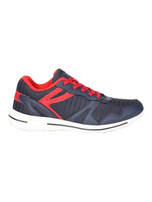blue fabric lace up sport shoes - 16680604 - Standard Image - 2