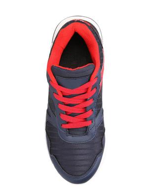 blue fabric lace up sport shoes - 16680604 - Standard Image - 4